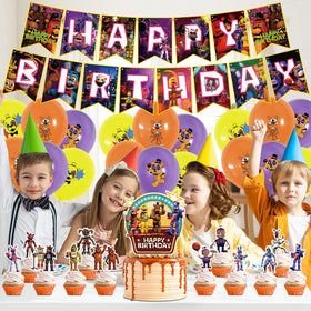 Optiacan Freddy's cupcake toppers add festive details to each treat.