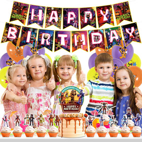 Optiacan Freddy's party kit box provides everything for a coordinated celebration.