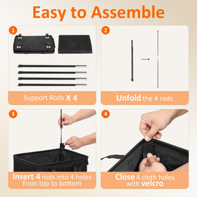 Optish dorm-friendly design saves space in small bedrooms and closets.