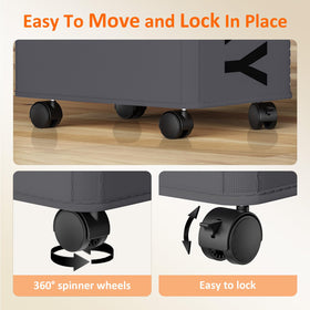 Easy-grip handle reduces bending when moving Optish.