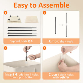 Optish top metal frame provides sturdy standing support.