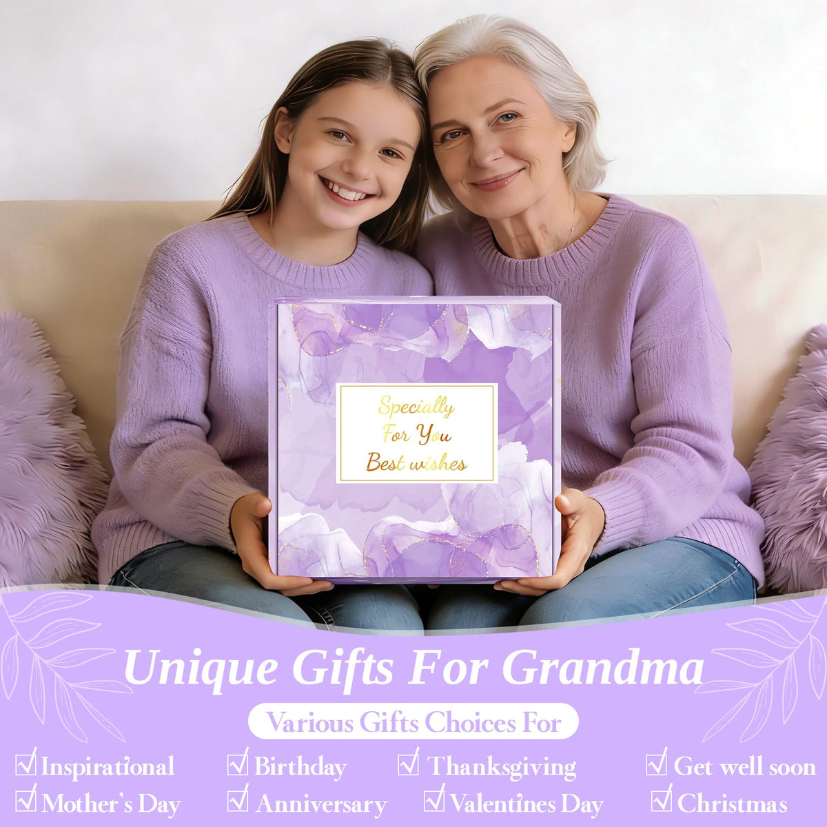Oralaqua family moment with grandma enjoying the gift set.