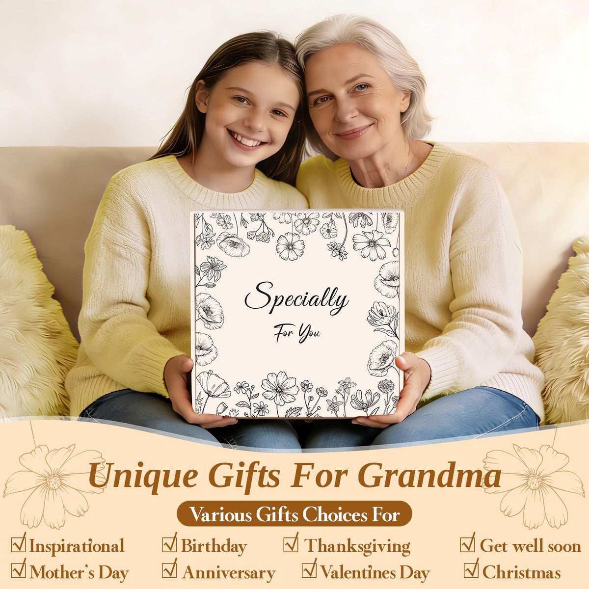 Oralaqua Best Grandma Ever gift set on display for grandma