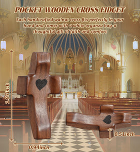 OrbitShell handcrafted walnut cross highlighting natural grain and durability