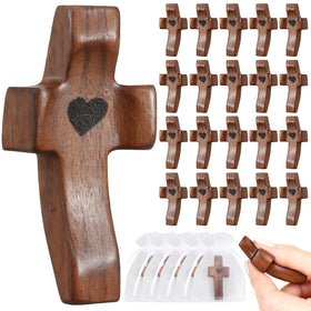 OrbitShell pocket cross with organza bag for on-the-go prayer