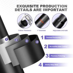 OrbitOasis 15-minute installation curtain rod with drill-ready hardware.