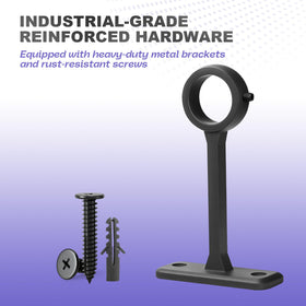 OrbitOasis indoor outdoor curtain rod suitable for varied spaces and weather conditions.