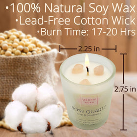 ORCHID AURA eucalyptus lemongrass fragrance label for a refreshing vibe.
