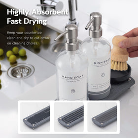 ORCHID HOME stainless steel pump closeup highlights durable, smooth dispensing