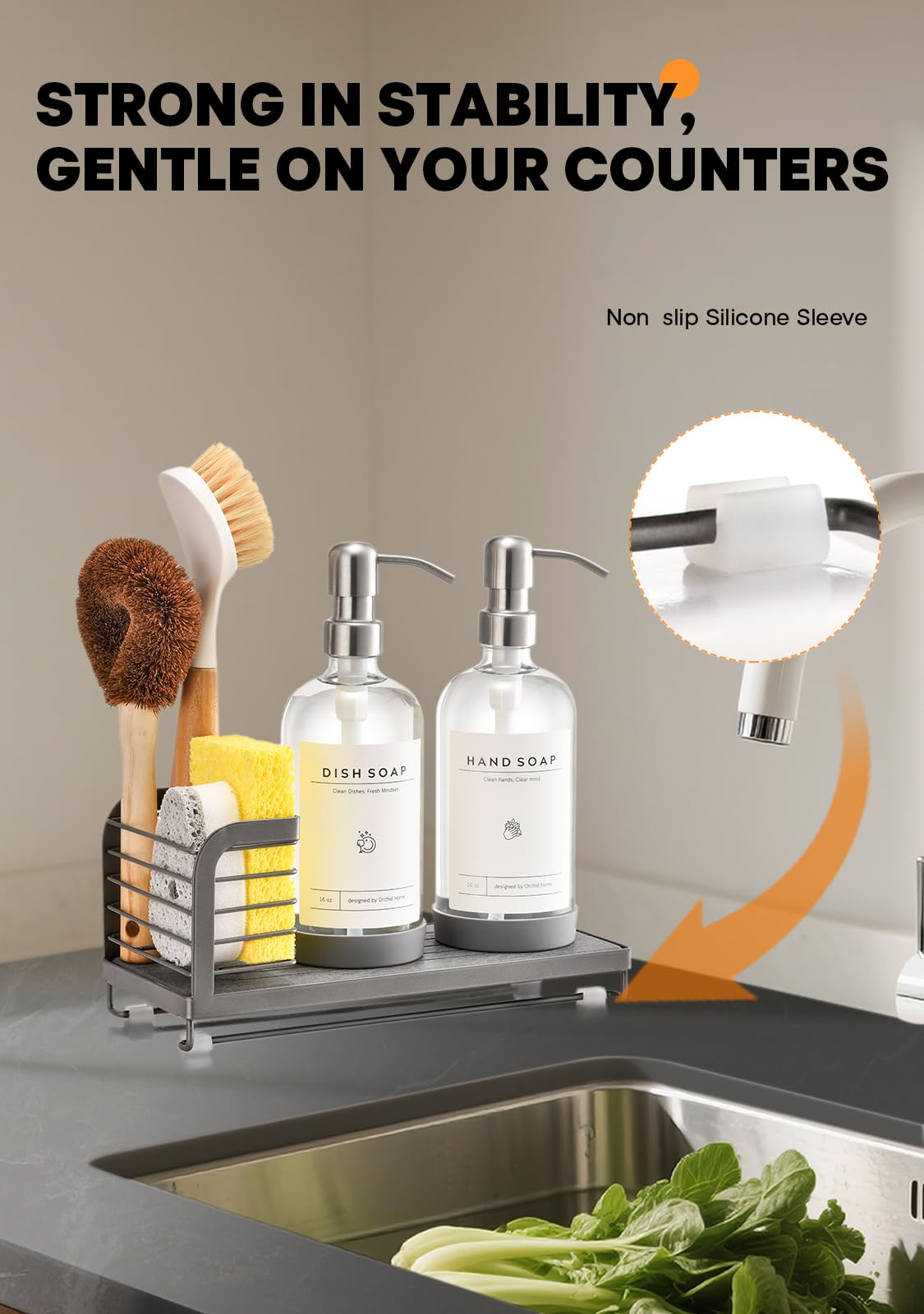 ORCHID HOME stainless steel pumps resist rust for durable daily use.