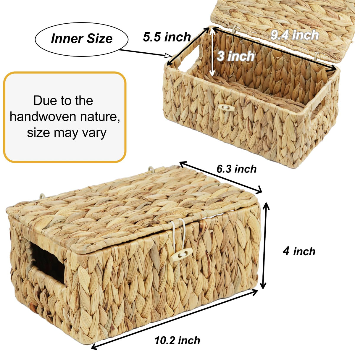 Ordelite basket with handles demonstrating easy portability between rooms.