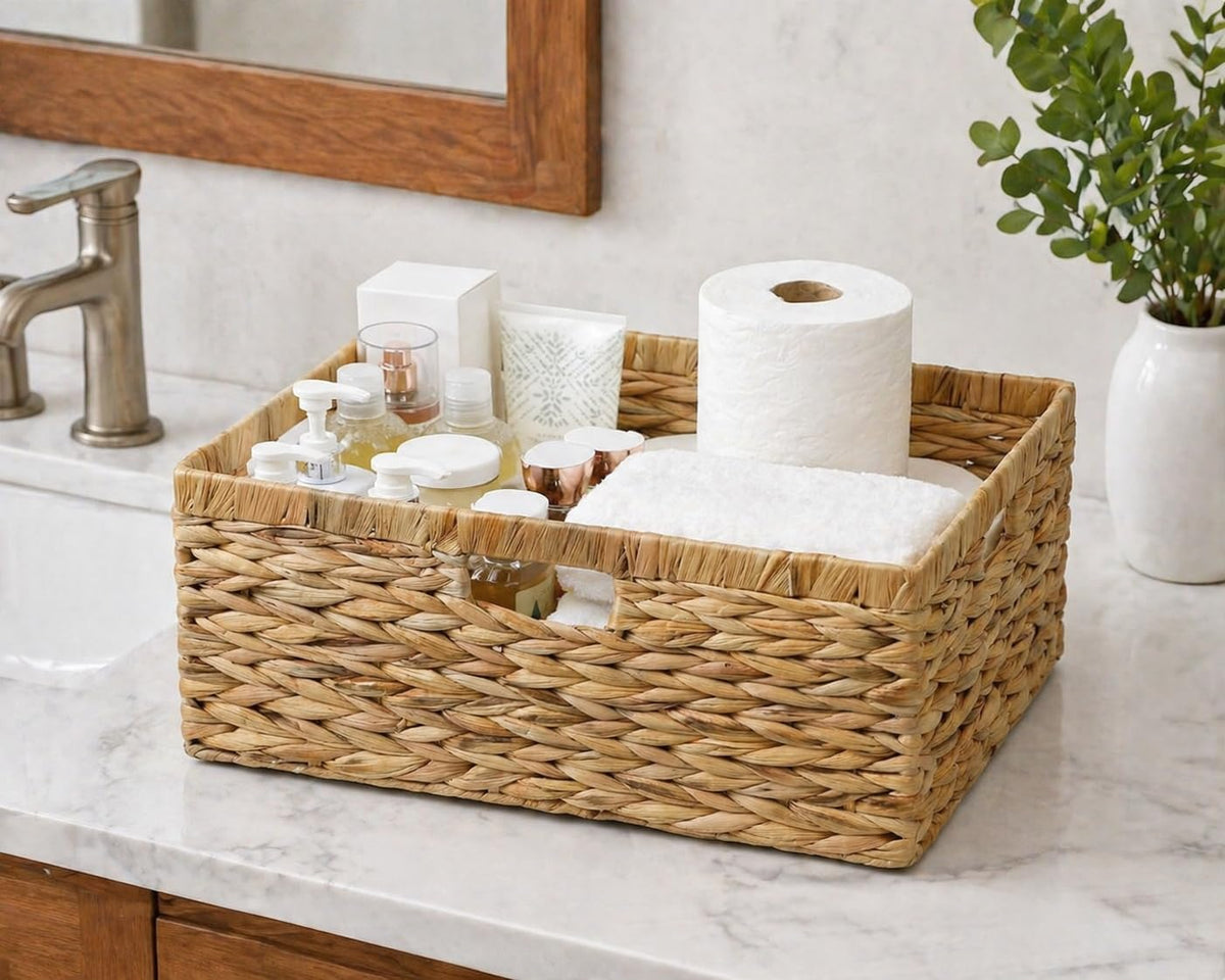 ORDELITE sturdy metal frame supports durable woven storage