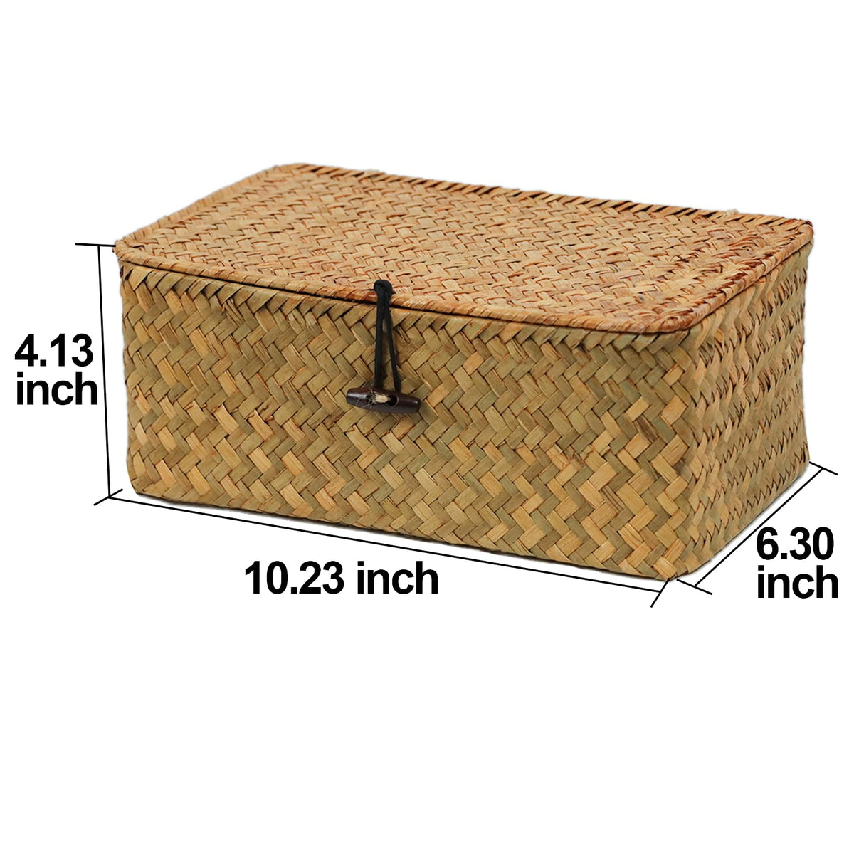 ORDELITE natural seagrass basket pantry storage keeps containers organized.