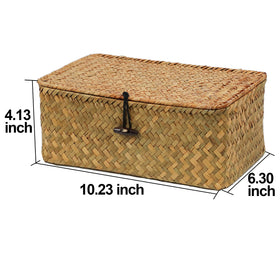 ORDELITE natural seagrass basket pantry storage keeps containers organized.