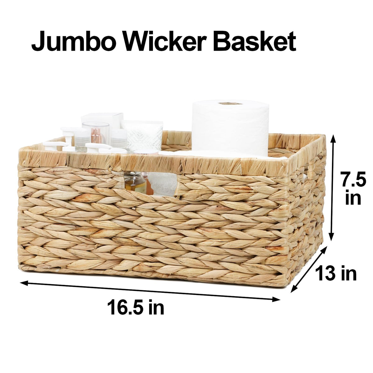 ORDELITE water hyacinth storage basket large size for versatile indoor outdoor use.