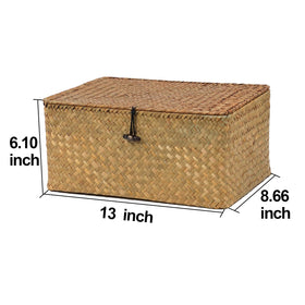 Ordelite wicker basket in a bedroom shows tidy closet organization.
