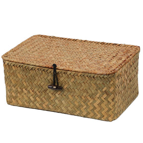 ORDELITE wicker basket lid seagrass small for tidy bedside storage and easy access.