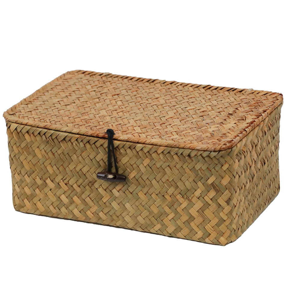 ORDELITE wicker basket lid seagrass small for tidy bedside storage and easy access.