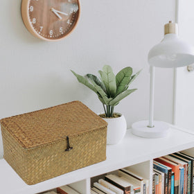 Ordelite stacked storage basket saves space when not in use.
