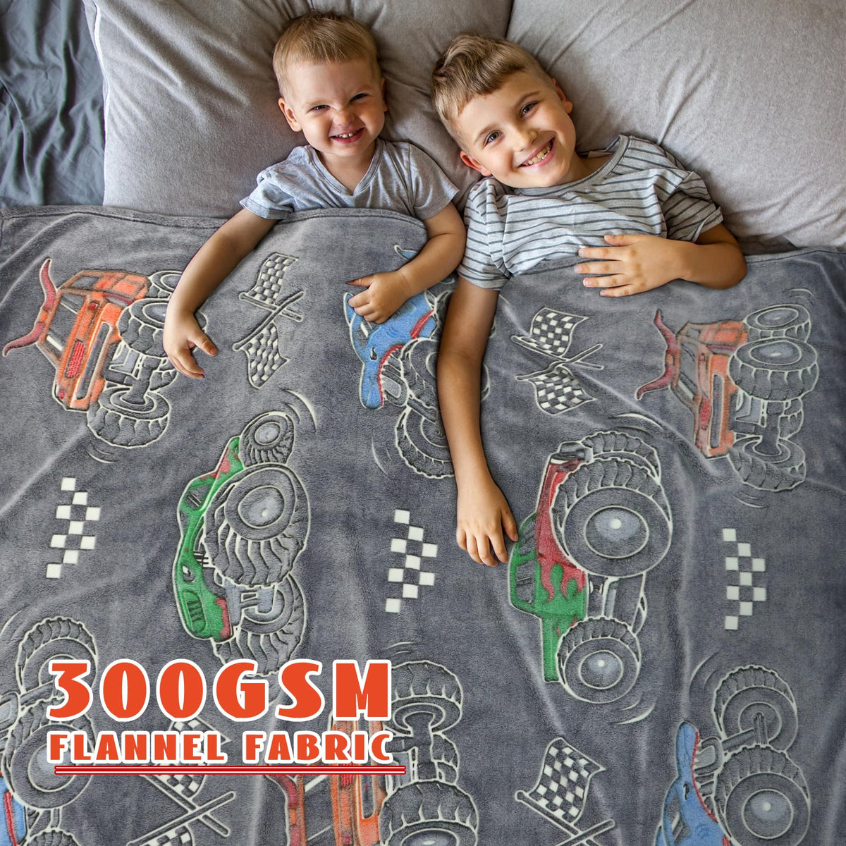 ORDM Glow Blanket Truck design glows after light exposure for night-time comfort.