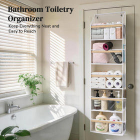 Ordovibe 55-inch tall door organizer demonstrates tall storage capacity