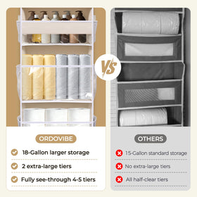 Ordovibe clear window pockets provide instant visibility for quick item retrieval.