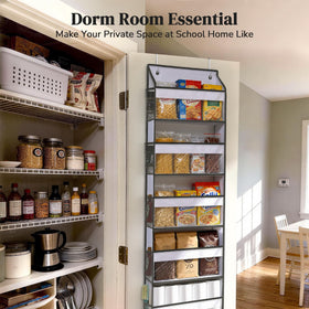 Ordovibe organizer with clear windows helps locate snacks and toiletries quickly