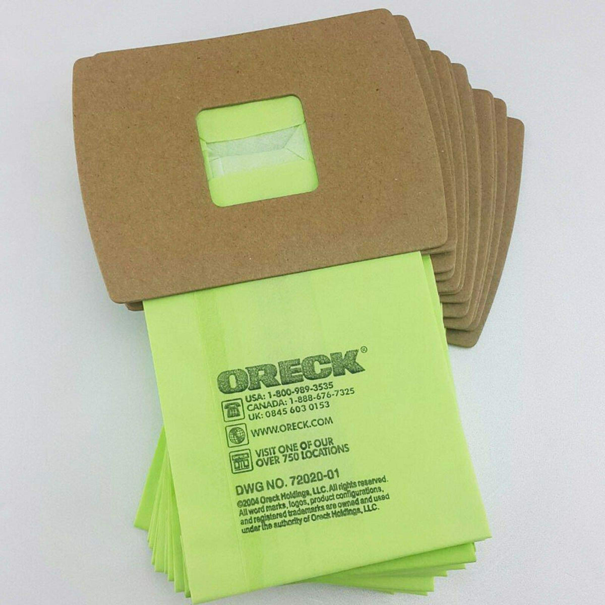 Oreck bags ready for replacement to keep your vacuum performing.