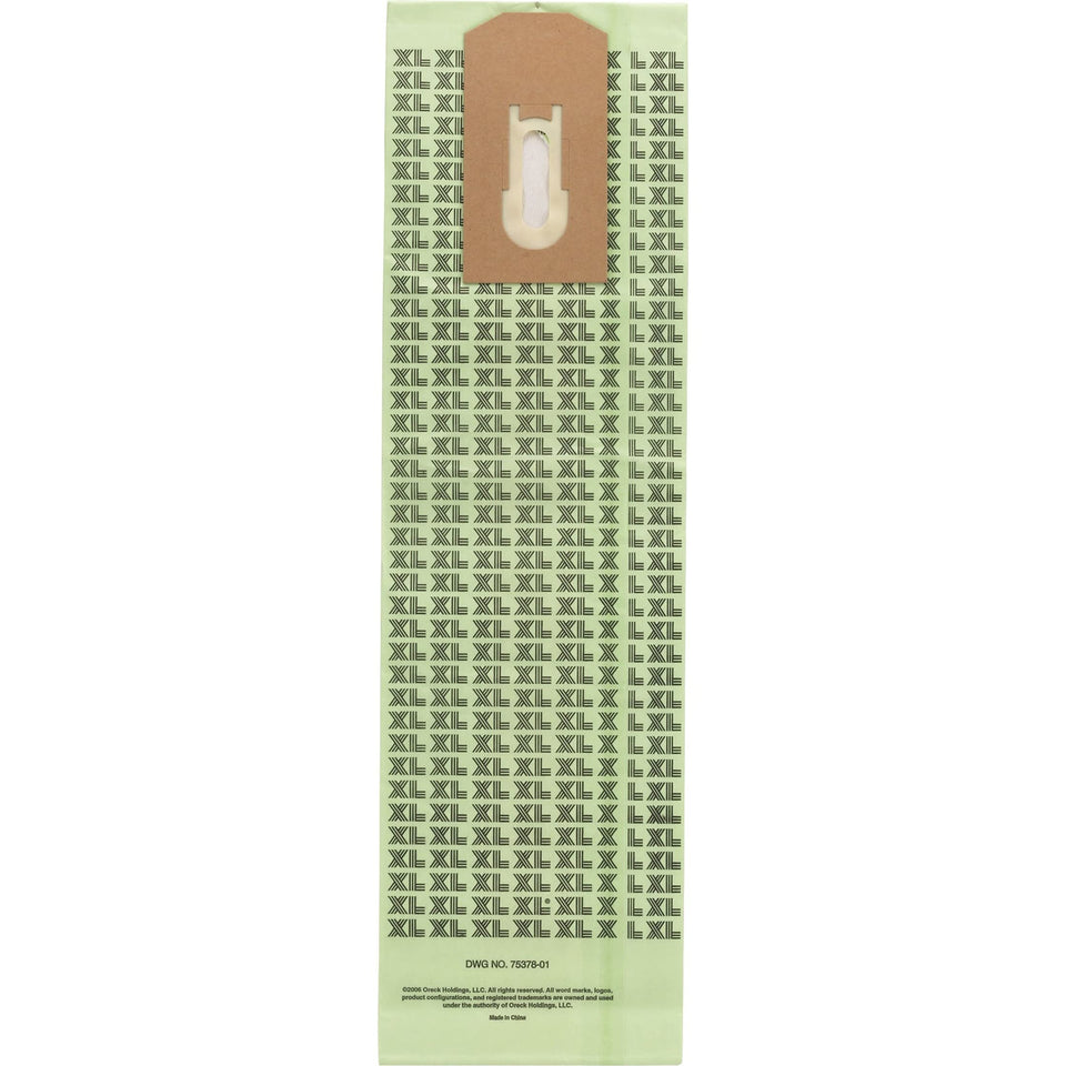 Oreck Commercial XL vacuum bags for U2000 series, pack of 25, easy replacement and filtration.