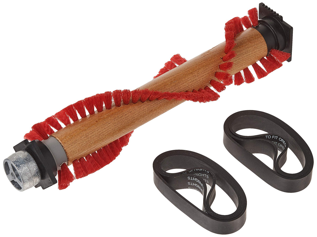 Oreck XL roller brush with six belts for easy replacement and improved vacuum performance