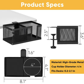 OrgaFocus black matte metal design blends with any setup.