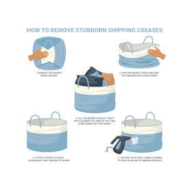 OrganiHaus Rainbow baskets are machine washable for easy maintenance