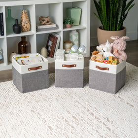 OrganiHaus vegan-handle cube bin designed for easy daily access.