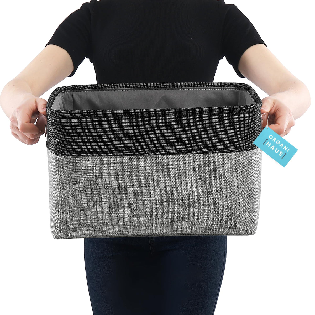 OrganiHaus vegan leather handles stay soft and easy to grab