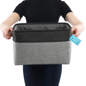 OrganiHaus vegan leather handles stay soft and easy to grab