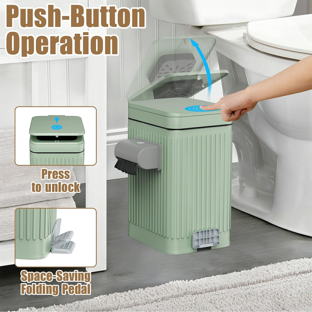 Organizelink activated carbon filter helps reduce odors.