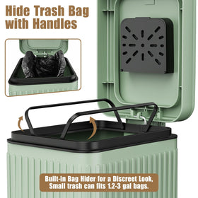 Organizelink wall-mount bag dispenser simplifies bag management.
