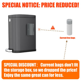 Organizelink outdoor trash can pedal enables hands-free waste disposal.