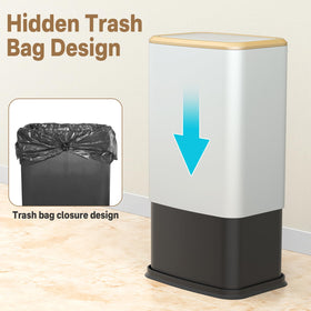 organizelink removable inner bucket simplifies bag changes