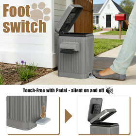 Organizelink weather-resistant plastic bin ideal for garden and bathroom use