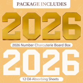 ORIENTAL CHERRY 2026 numbers close-up showing durable cardboard construction for reusable decor.