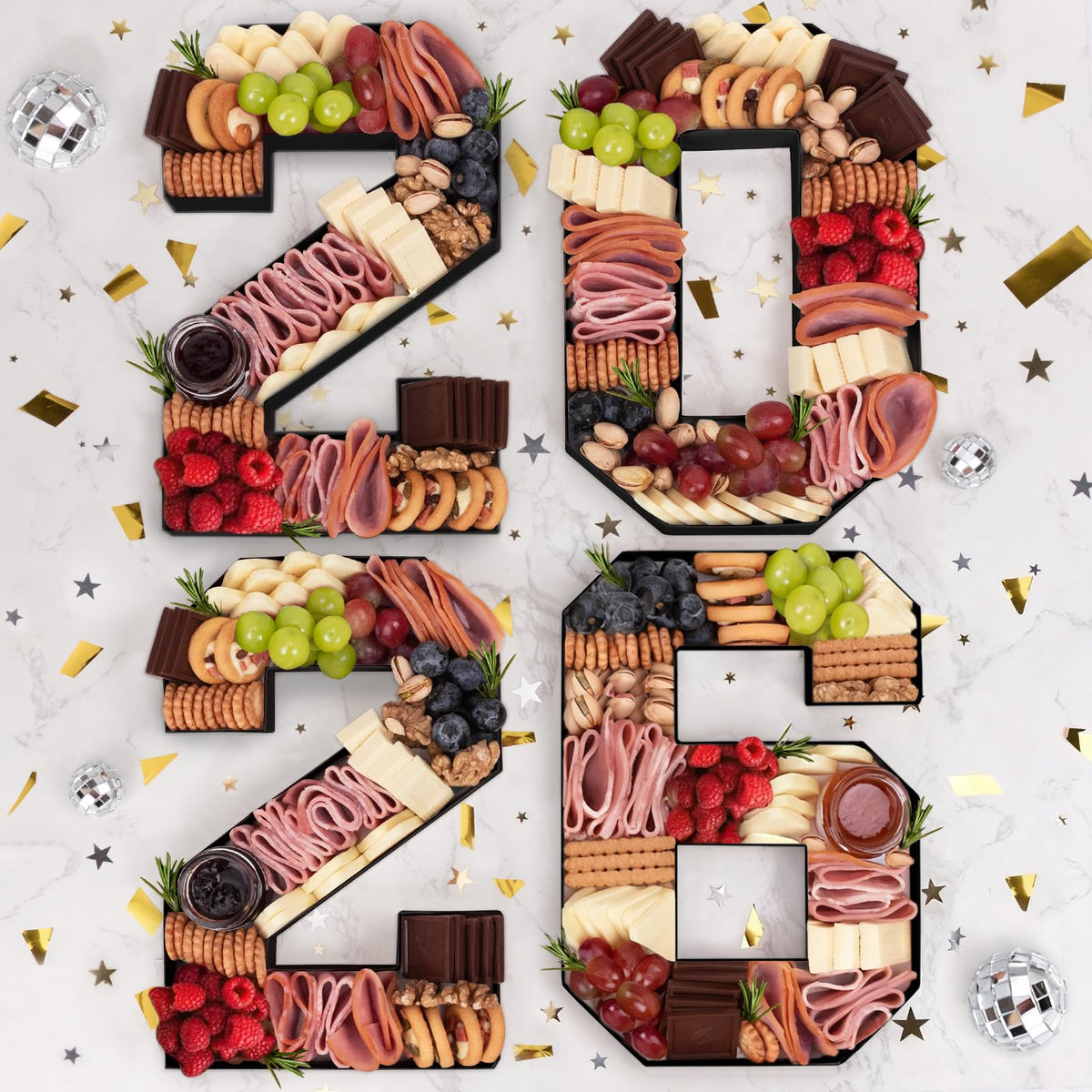 Oriental Cherry 2026 graduation number-tray for elegant cheese and bites