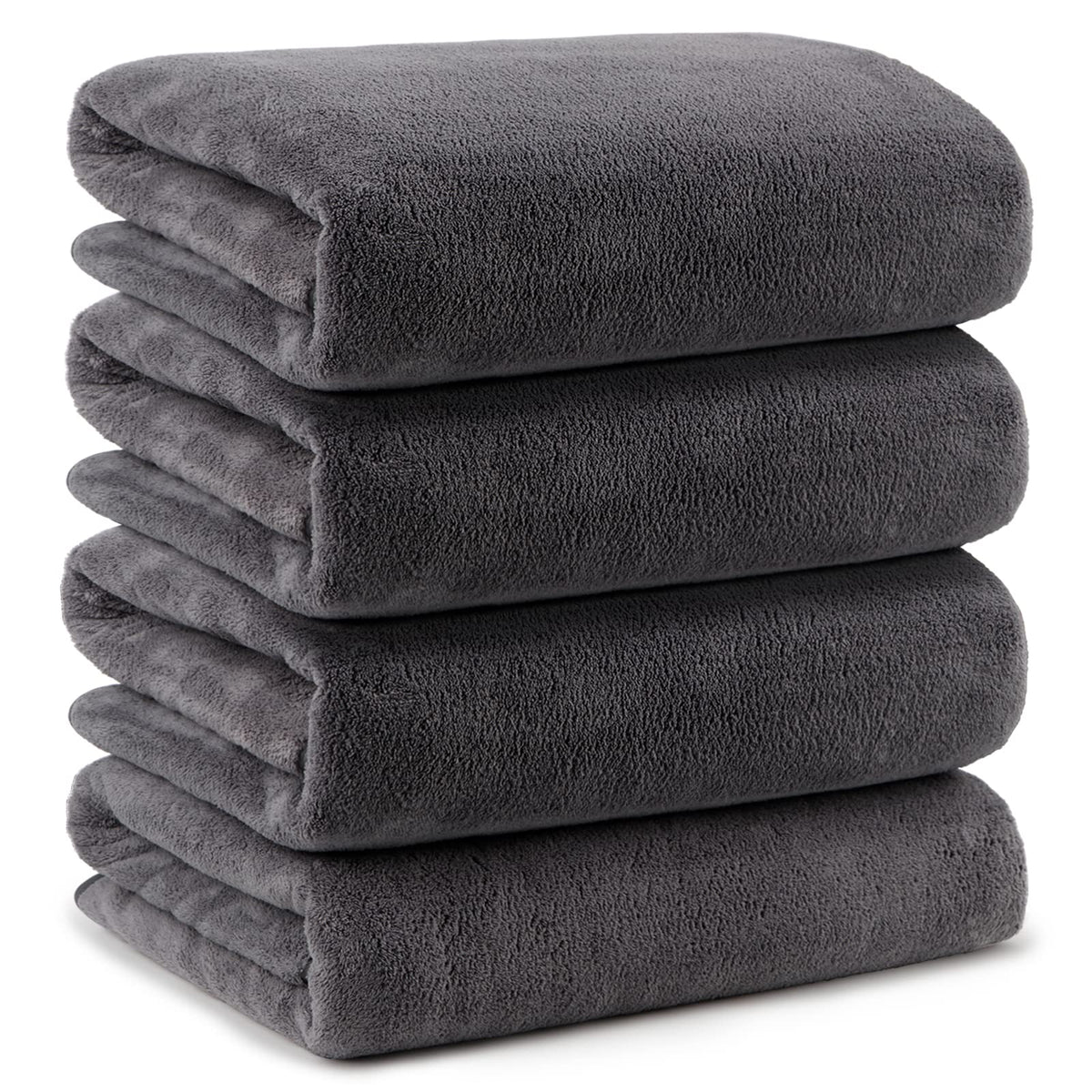 Orighty bath towels pack 4 arranged for plush softness.