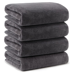 Orighty bath towels pack 4 arranged for plush softness.