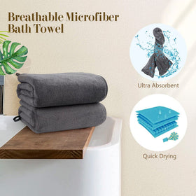 Orighty bath towels in spa-like setup emphasize durable seams.