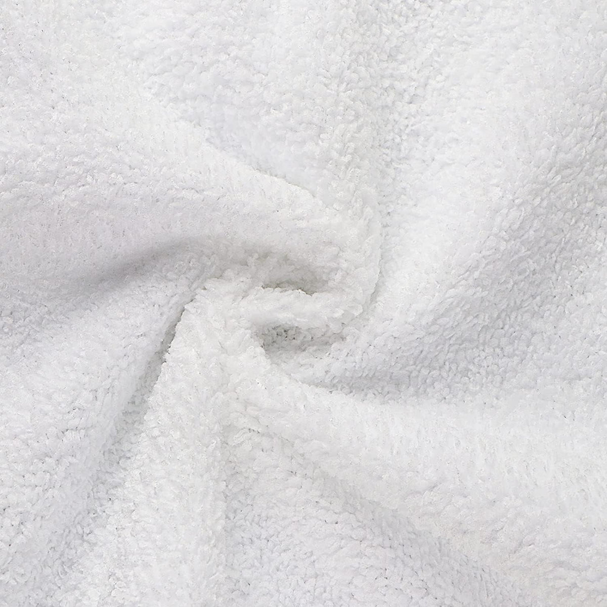 Closeup of Orighty 12x12 washcloth texture showing absorbency.