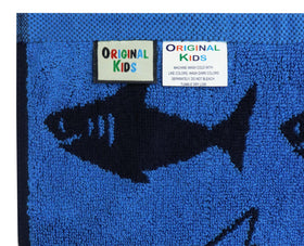 Original Kids Shark Attack towel suitable for bath, pool, and beach