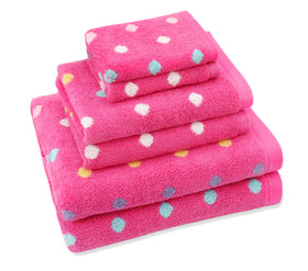 ORIGINAL KIDS Sugar & Spice 6pc towel set packaging shows vibrant colors and plush softness.