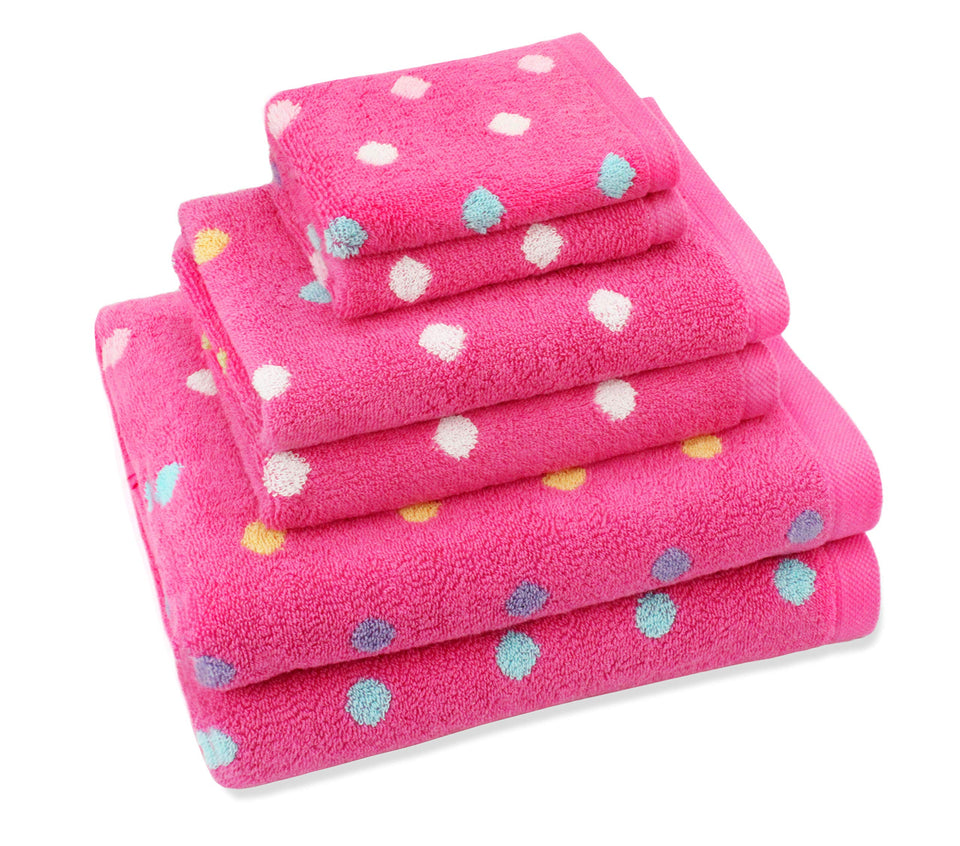 ORIGINAL KIDS Sugar & Spice 6pc towel set packaging shows vibrant colors and plush softness.