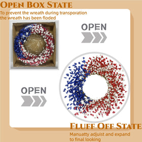 Orilium gift-ready patriotic wreath ideal as a thoughtful holiday centerpiece